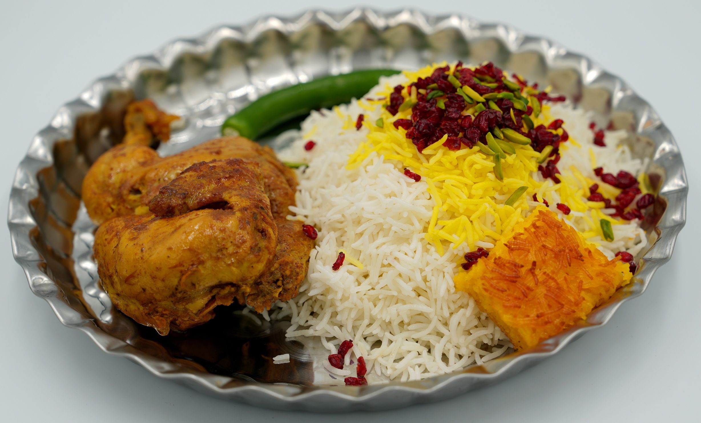 زرشك بلو مع دجاج