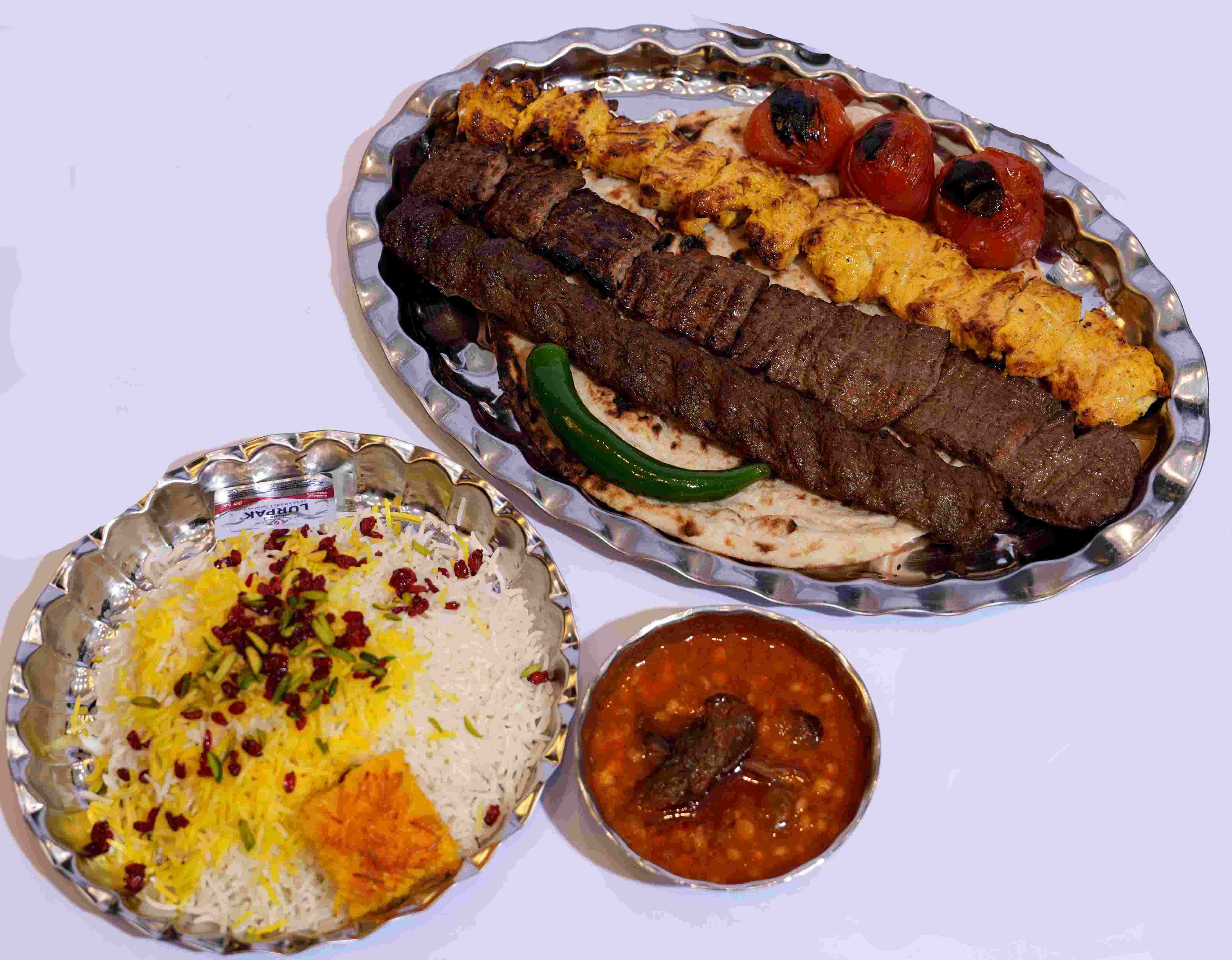 صينية شخصين مع عيش