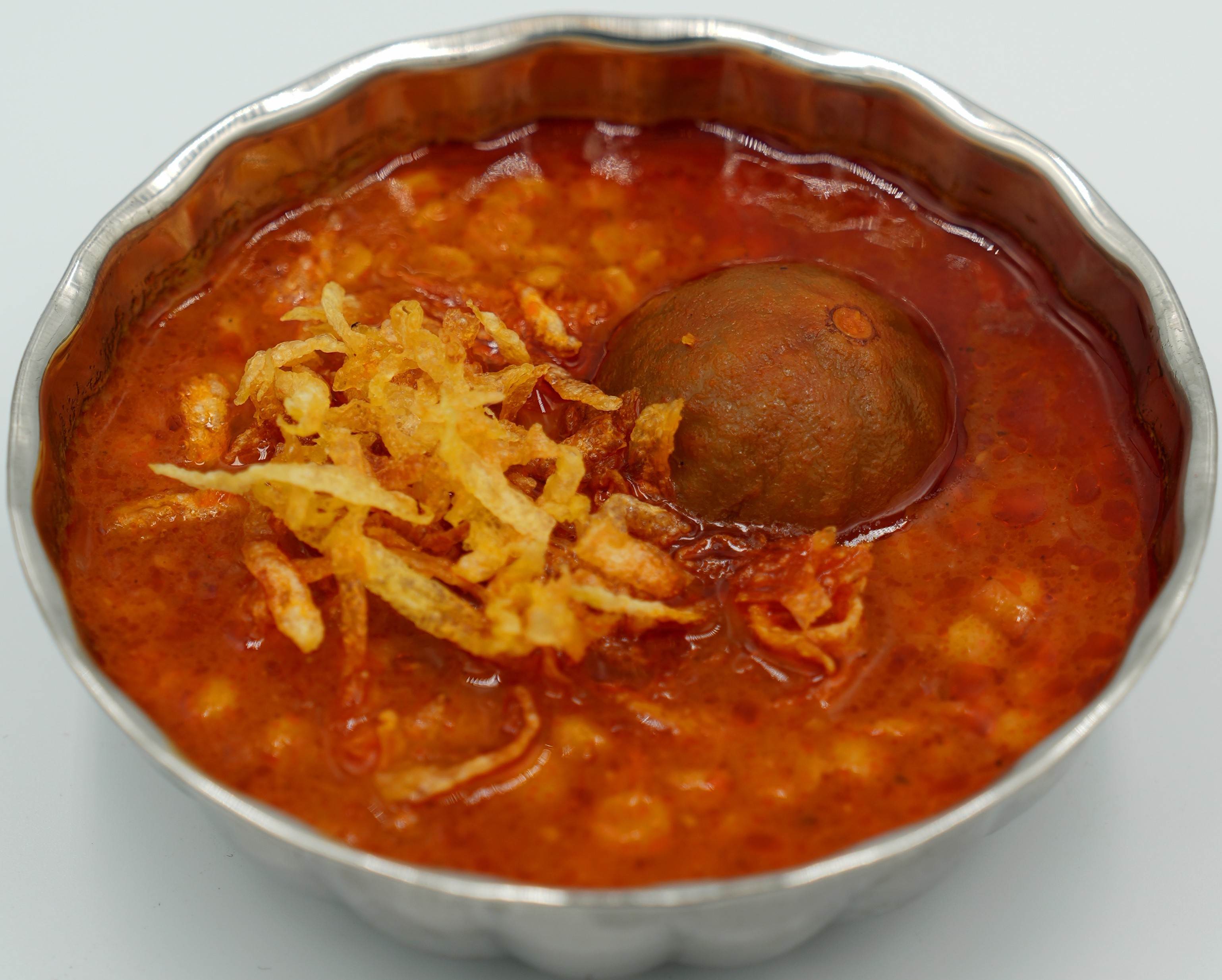 مرق قيمه و بطاط بدون لحم